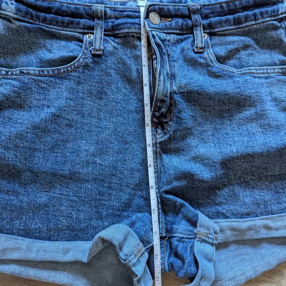 Wild Fable Upcycled Denim Shorts, Embroidered Floral, 10 - Picture 6 of 9